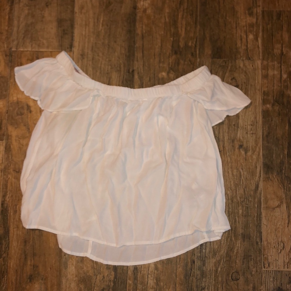 Forever 21 off the shoulder white top